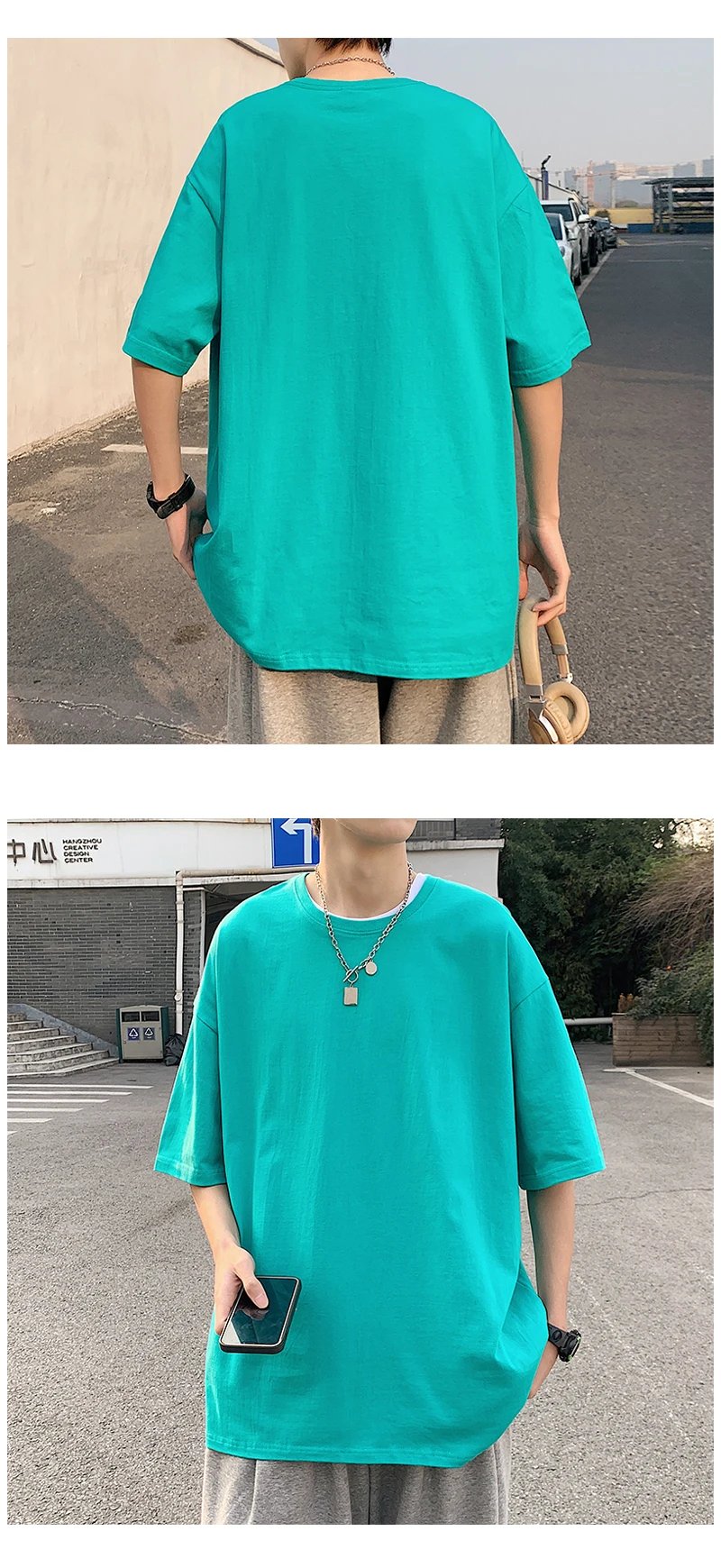 Oversized Summer Short Sleeve Men's T Shirt New Fashion Solid Loose O-Neck T Shirts Mens Cotton Hip Hop Streetwear Top Tees 5XL Oversized Summer Short Sleeve Men's T Shirt New Fashion Solid Loose O-Neck T Shirts Mens Cotton Hip Hop Streetwear Top Tees 5XL