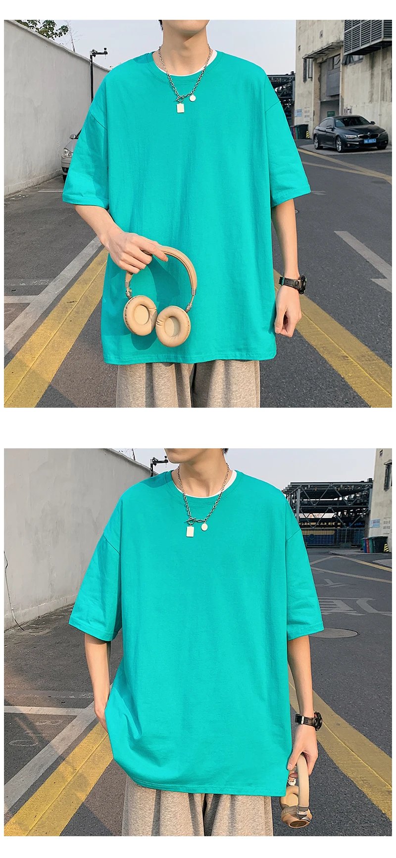 Oversized Summer Short Sleeve Men's T Shirt New Fashion Solid Loose O-Neck T Shirts Mens Cotton Hip Hop Streetwear Top Tees 5XL Oversized Summer Short Sleeve Men's T Shirt New Fashion Solid Loose O-Neck T Shirts Mens Cotton Hip Hop Streetwear Top Tees 5XL