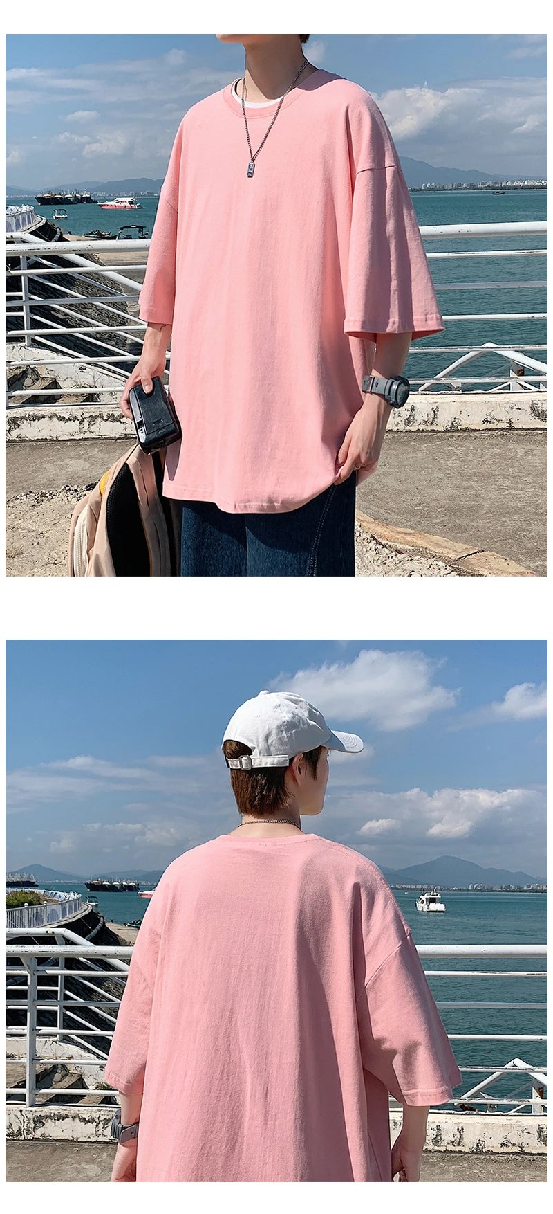 Oversized Summer Short Sleeve Men's T Shirt New Fashion Solid Loose O-Neck T Shirts Mens Cotton Hip Hop Streetwear Top Tees 5XL Oversized Summer Short Sleeve Men's T Shirt New Fashion Solid Loose O-Neck T Shirts Mens Cotton Hip Hop Streetwear Top Tees 5XL