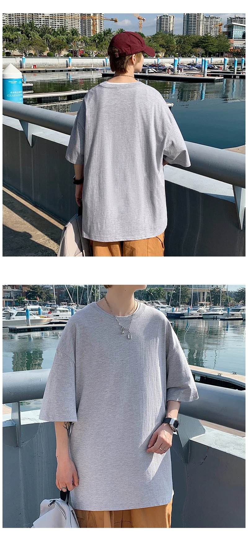 Oversized Summer Short Sleeve Men's T Shirt New Fashion Solid Loose O-Neck T Shirts Mens Cotton Hip Hop Streetwear Top Tees 5XL Oversized Summer Short Sleeve Men's T Shirt New Fashion Solid Loose O-Neck T Shirts Mens Cotton Hip Hop Streetwear Top Tees 5XL