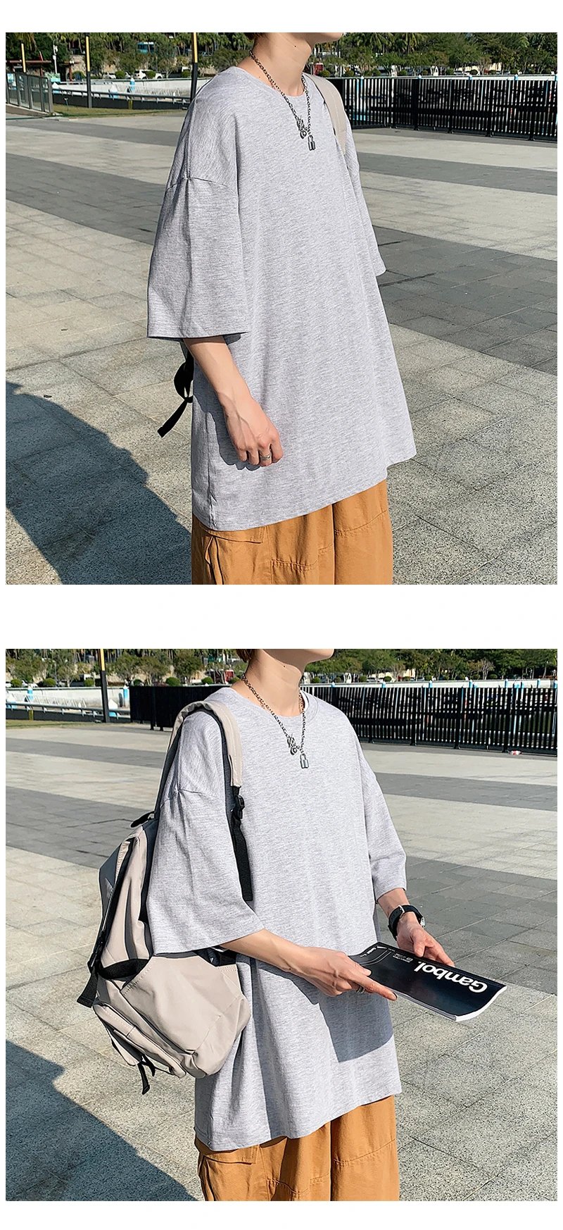 Oversized Summer Short Sleeve Men's T Shirt New Fashion Solid Loose O-Neck T Shirts Mens Cotton Hip Hop Streetwear Top Tees 5XL Oversized Summer Short Sleeve Men's T Shirt New Fashion Solid Loose O-Neck T Shirts Mens Cotton Hip Hop Streetwear Top Tees 5XL