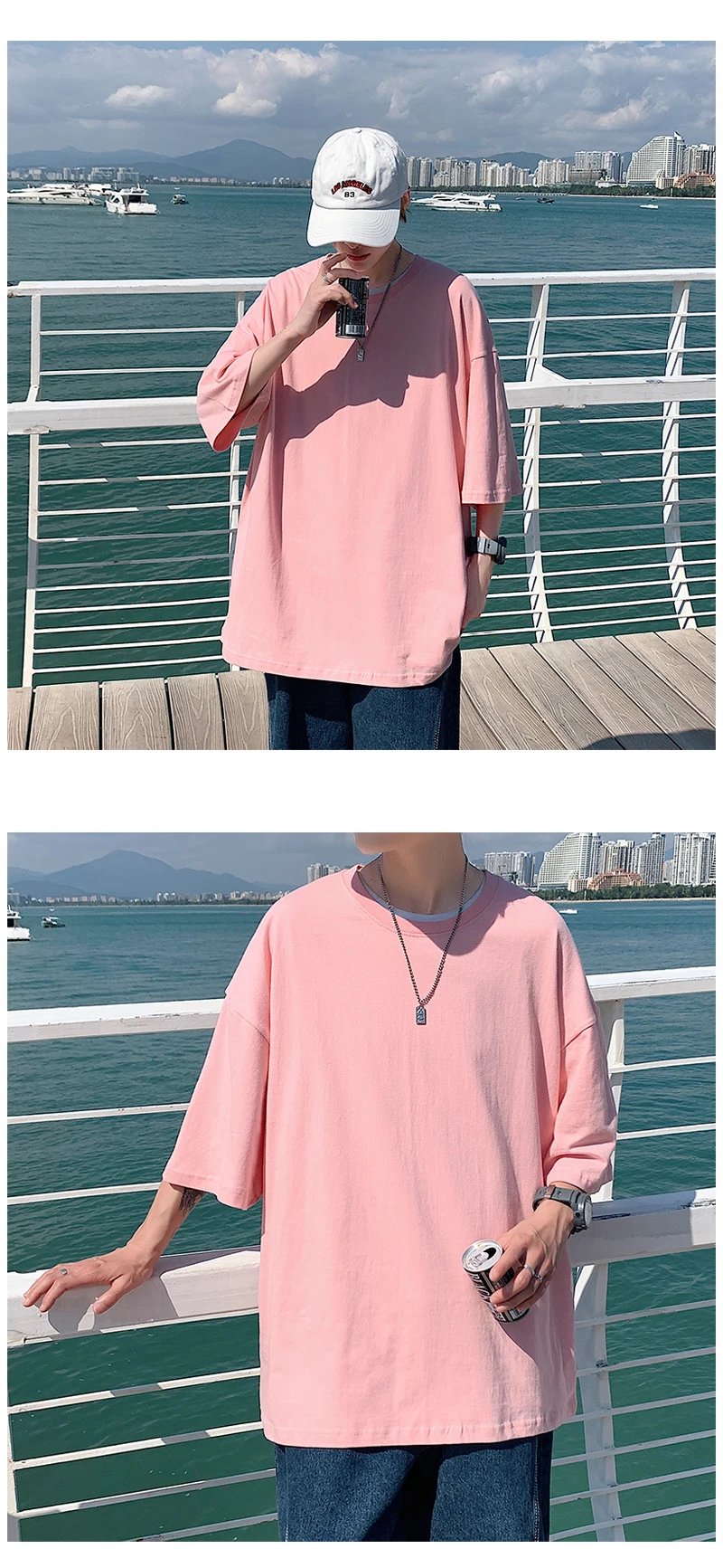Oversized Summer Short Sleeve Men's T Shirt New Fashion Solid Loose O-Neck T Shirts Mens Cotton Hip Hop Streetwear Top Tees 5XL Oversized Summer Short Sleeve Men's T Shirt New Fashion Solid Loose O-Neck T Shirts Mens Cotton Hip Hop Streetwear Top Tees 5XL