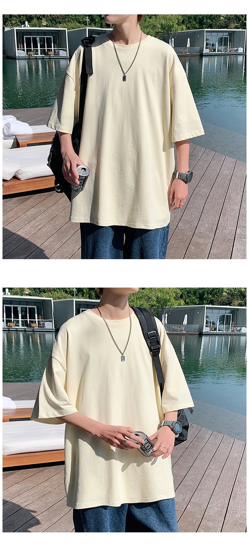 Oversized Summer Short Sleeve Men's T Shirt New Fashion Solid Loose O-Neck T Shirts Mens Cotton Hip Hop Streetwear Top Tees 5XL Oversized Summer Short Sleeve Men's T Shirt New Fashion Solid Loose O-Neck T Shirts Mens Cotton Hip Hop Streetwear Top Tees 5XL