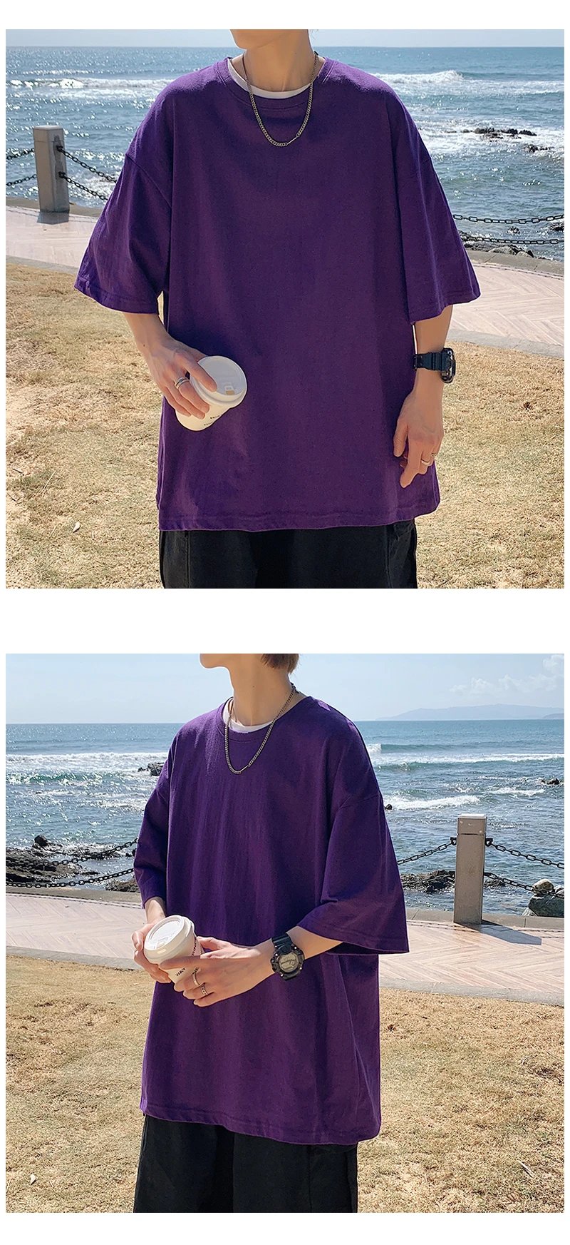 Oversized Summer Short Sleeve Men's T Shirt New Fashion Solid Loose O-Neck T Shirts Mens Cotton Hip Hop Streetwear Top Tees 5XL Oversized Summer Short Sleeve Men's T Shirt New Fashion Solid Loose O-Neck T Shirts Mens Cotton Hip Hop Streetwear Top Tees 5XL
