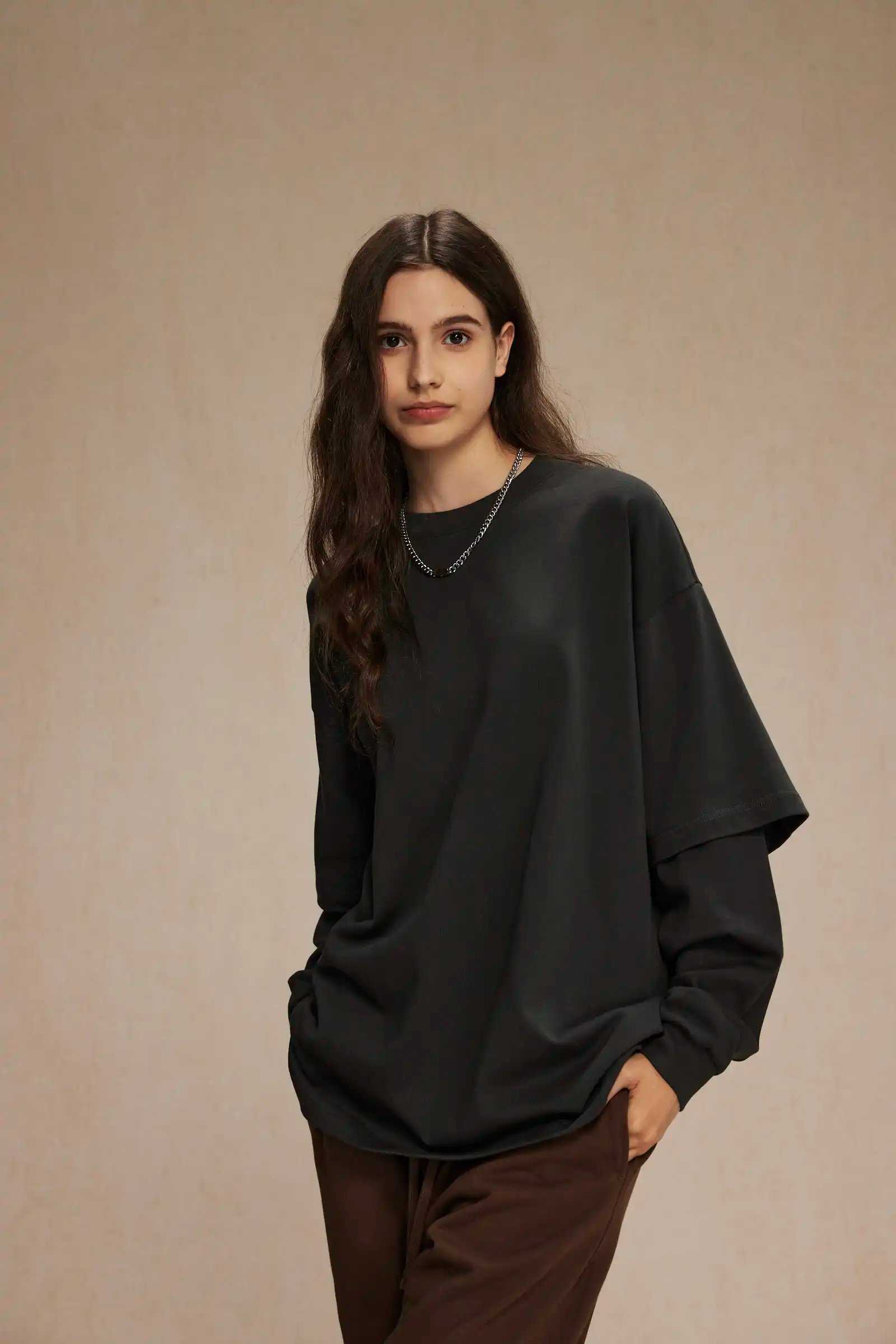 Fake two long-sleeved T-shirts Fake two long-sleeved T-shirts