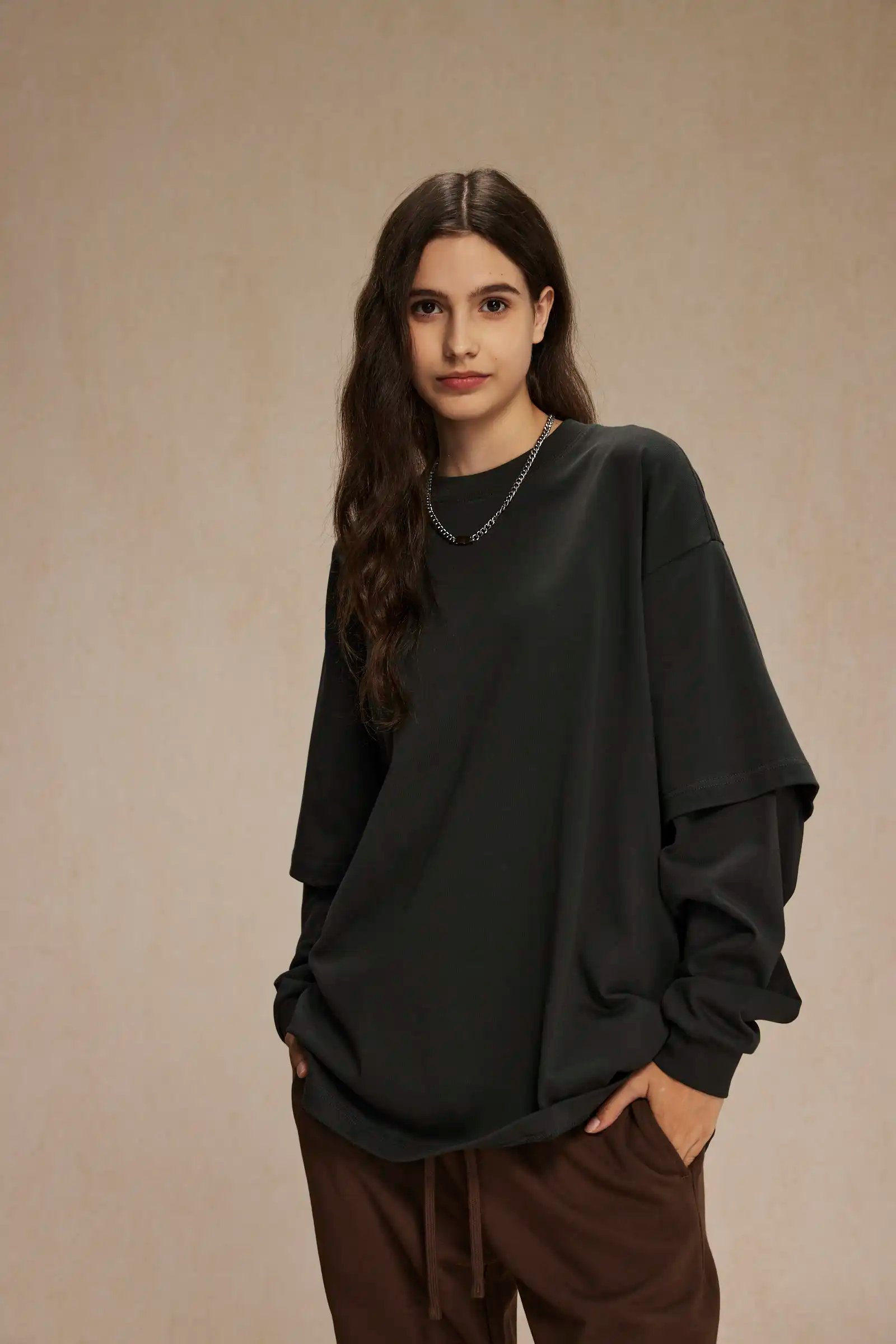 Fake two long-sleeved T-shirts Fake two long-sleeved T-shirts