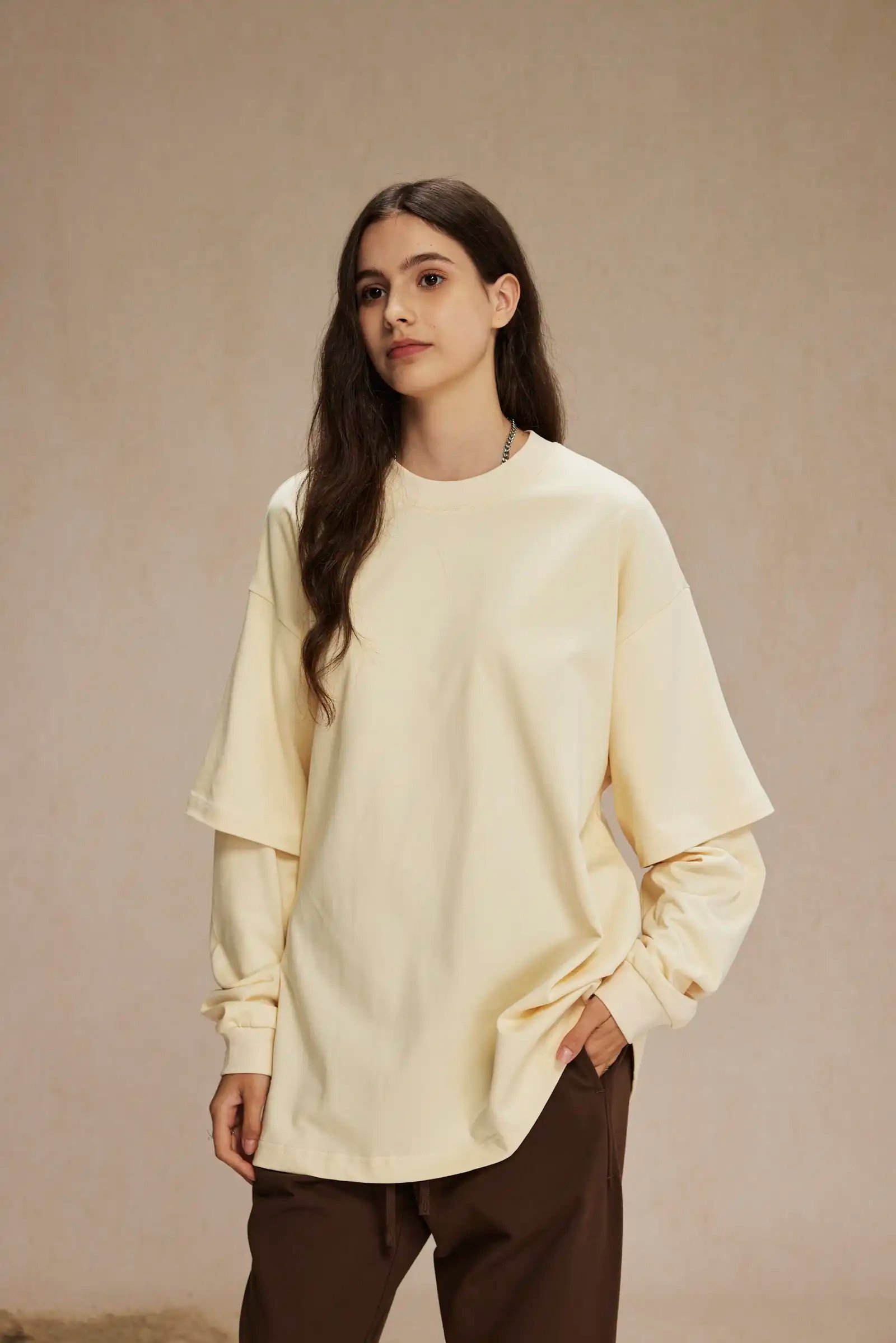Fake two long-sleeved T-shirts Fake two long-sleeved T-shirts