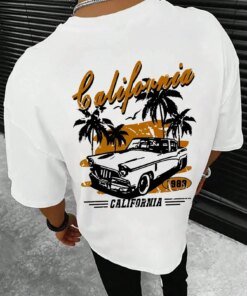 Alternative view of California Extreme Sports Racing Competitions T-Shirt Men Fashion Cotton Clothes Summer T-Shirts Hip Hop Oversized Casual Tops