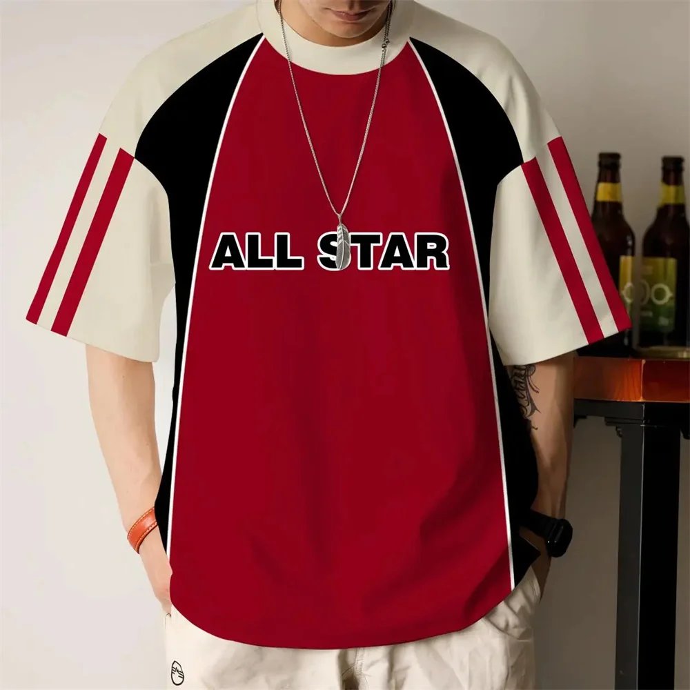 Fashion T-Shirts For Men's 3d Patchwork Printed Man Short Sleeve T-Shirt Street Tops Hip Hop Tees Oversized T Shirt Men Clothes