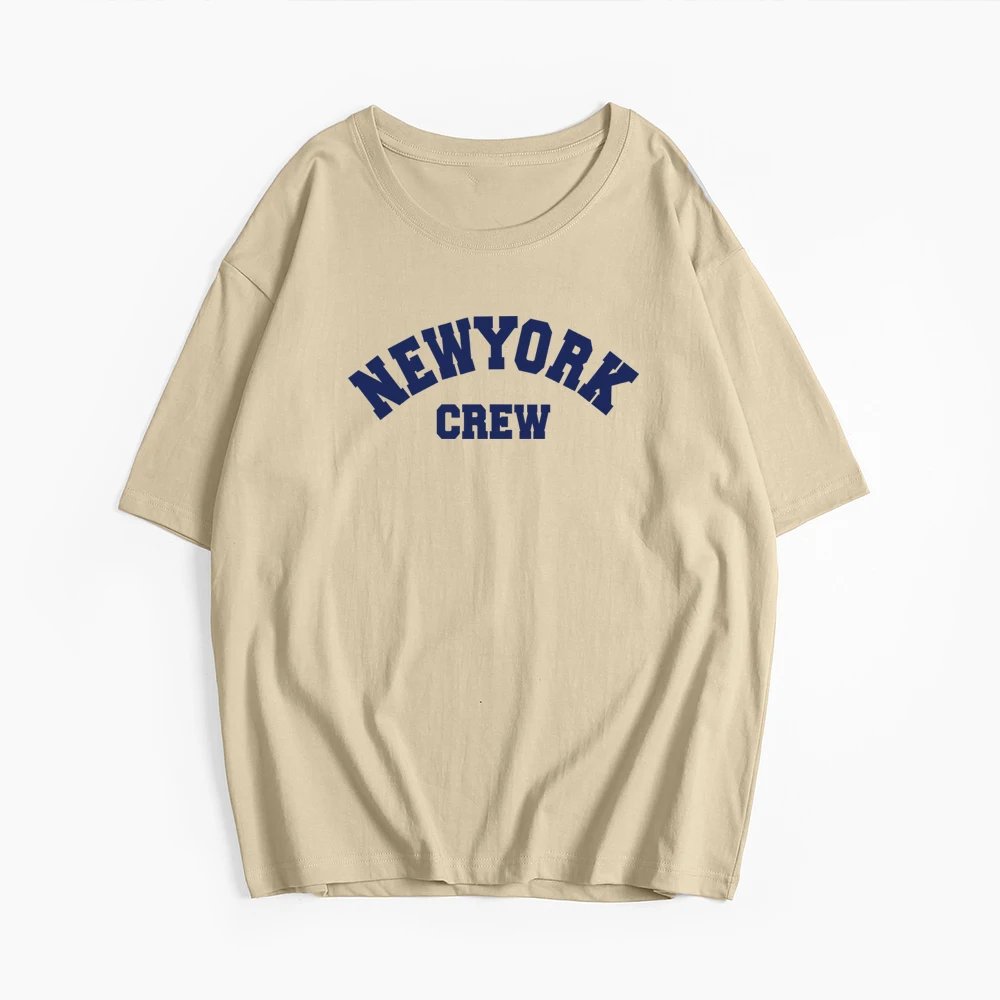 Hirsionsan Oversized Letter Graphic T-shirt Women 2023 Summer Soft O-neck Short Sleeve Tees Female Casual Loose Higt Street Top