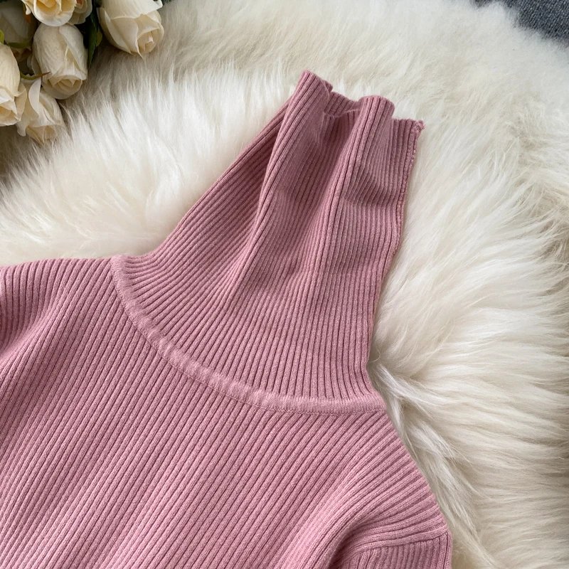 Dresses for Women 2022 Sexy Turtleneck Knitted Bodycon Dress Women Autumn Winter Long Sleeve Sweater Dress Dresses for Women 2022 Sexy Turtleneck Knitted Bodycon Dress Women Autumn Winter Long Sleeve Sweater Dress