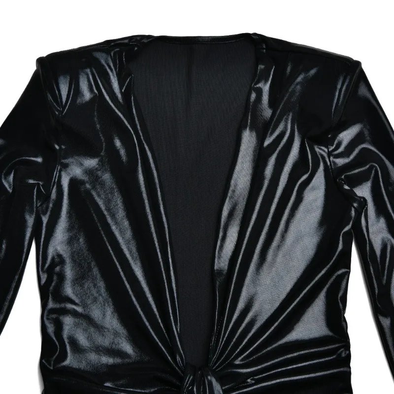 Metallic Gilding Maxi Party Dress Women Sexy V Neck Long Sleeve Ruched High Split Bodycon Clubwear Long Robe Evening Gown Metallic Gilding Maxi Party Dress Women Sexy V Neck Long Sleeve Ruched High Split Bodycon Clubwear Long Robe Evening Gown