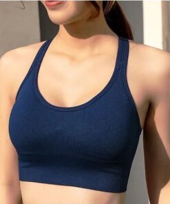 Solid Color Sexy Fashion Sports Bras Breathable Wirefree Padded Push Up Sports Top Fitness Gym Yoga Workout Bra Sports Bra Top