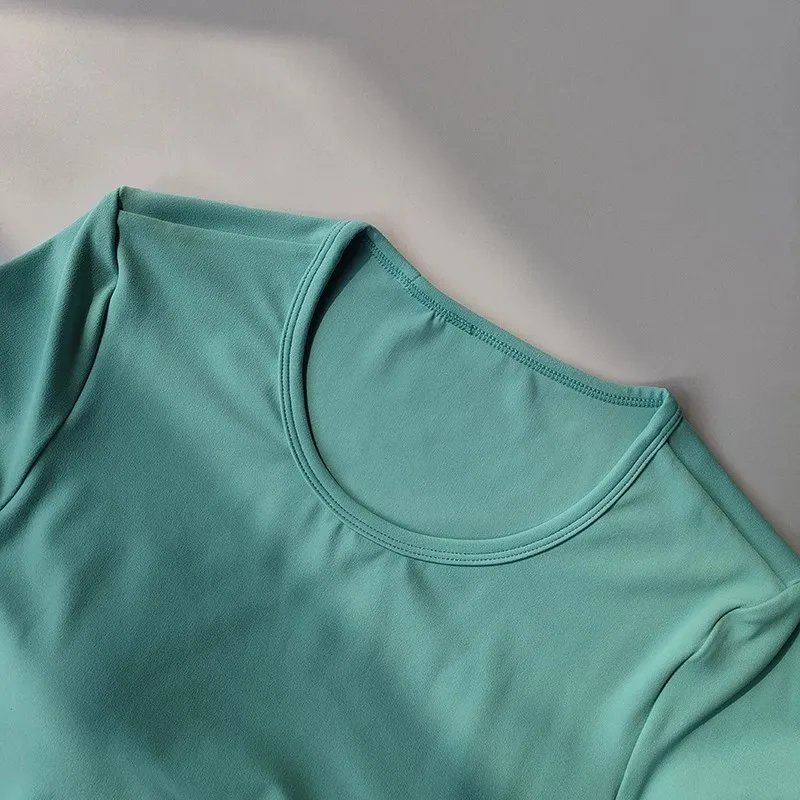 High-end yoga shirt backless hollow sexy with breast pads yoga sports long sleeves T-shirt gym top quick-drying tight fitness cl