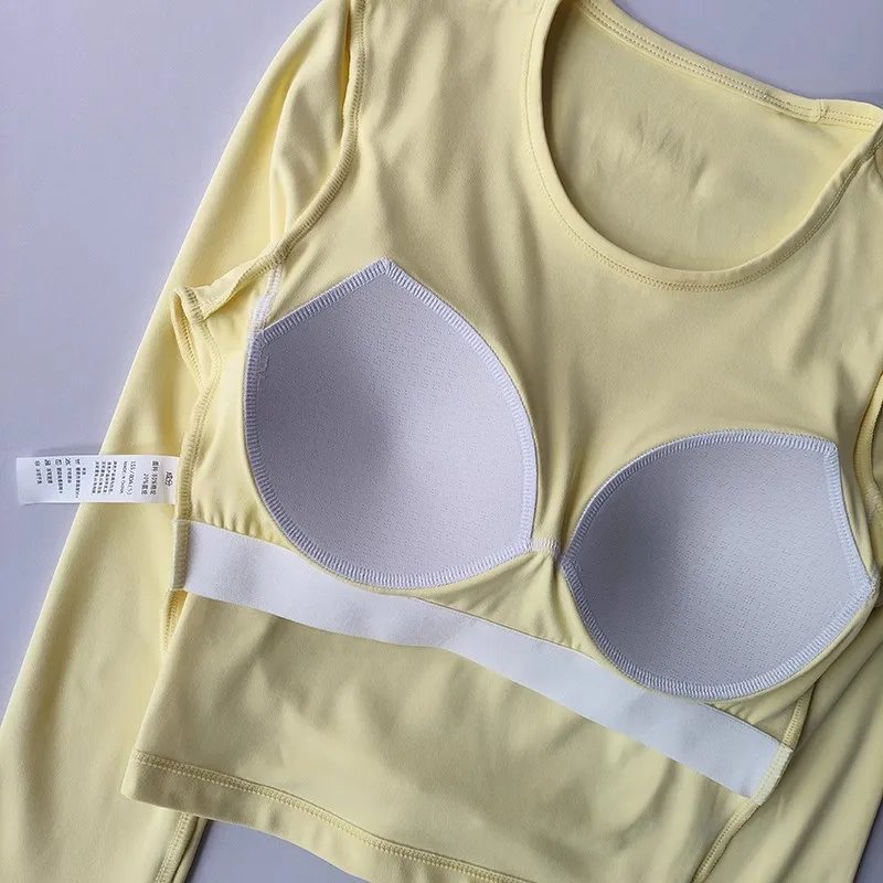 High-end yoga shirt backless hollow sexy with breast pads yoga sports long sleeves T-shirt gym top quick-drying tight fitness cl