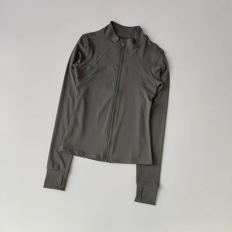 Yoga Suit Women's High-end Standing Collar Long Sleeved Sports Jacket Running Training Fitness Top Windproof Running Suit Yoga Suit Women's High-end Standing Collar Long Sleeved Sports Jacket Running Training Fitness Top Windproof Running Suit