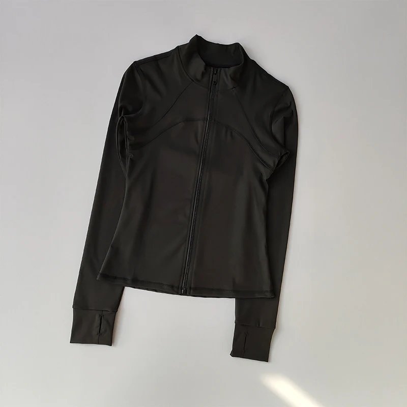 Yoga Suit Women's High-end Standing Collar Long Sleeved Sports Jacket Running Training Fitness Top Windproof Running Suit Yoga Suit Women's High-end Standing Collar Long Sleeved Sports Jacket Running Training Fitness Top Windproof Running Suit