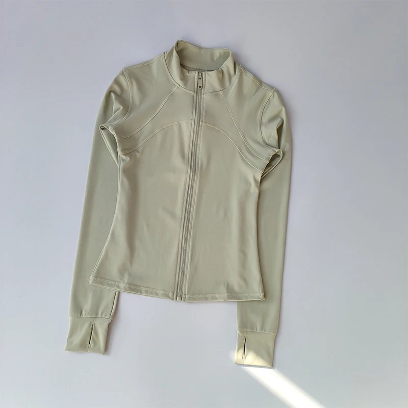 Yoga Suit Women's High-end Standing Collar Long Sleeved Sports Jacket Running Training Fitness Top Windproof Running Suit Yoga Suit Women's High-end Standing Collar Long Sleeved Sports Jacket Running Training Fitness Top Windproof Running Suit