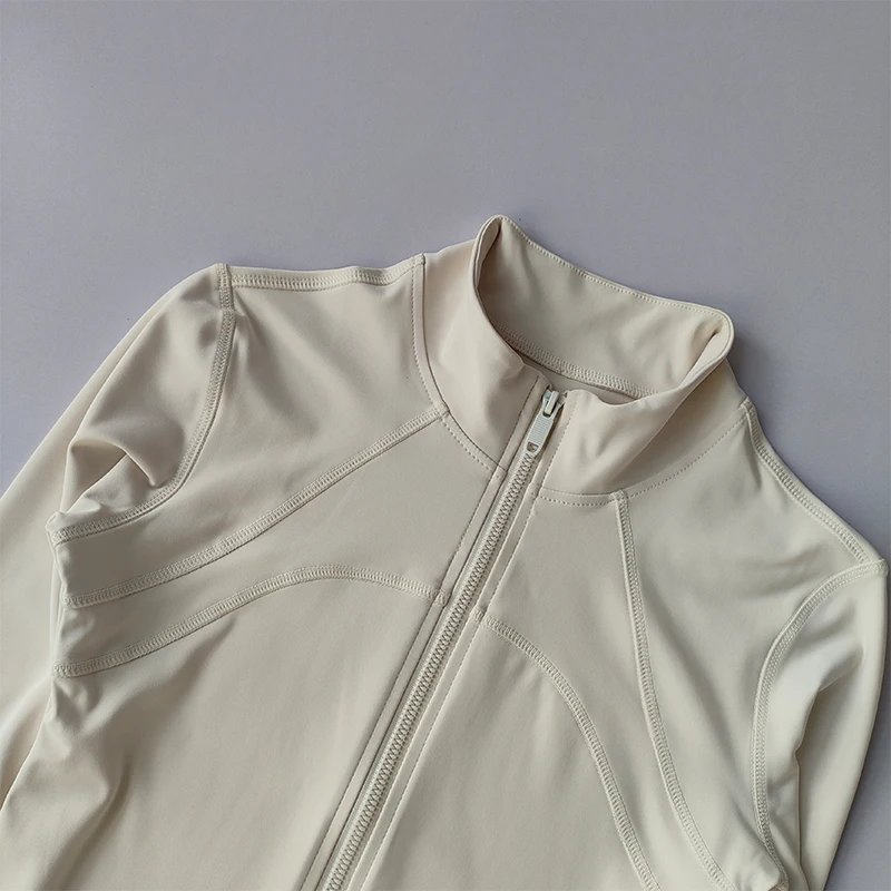 Yoga Suit Women's High-end Standing Collar Long Sleeved Sports Jacket Running Training Fitness Top Windproof Running Suit Yoga Suit Women's High-end Standing Collar Long Sleeved Sports Jacket Running Training Fitness Top Windproof Running Suit