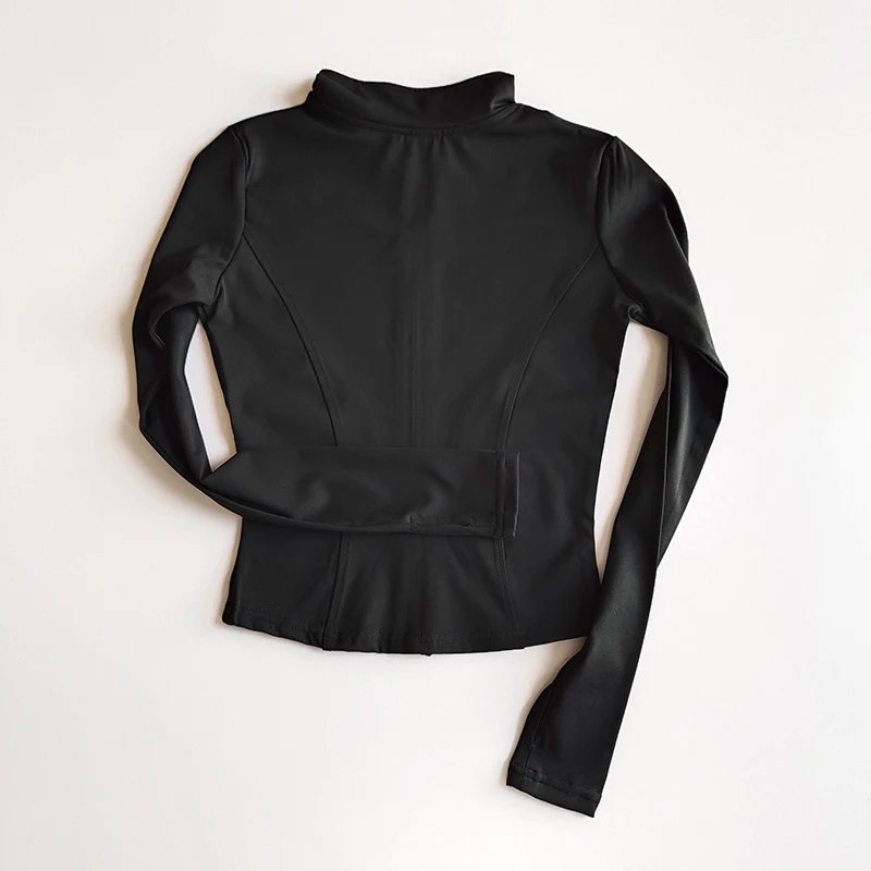 Outdoor Sports Long Sleeved Women Slim Yoga Clothes Quick Dry Zipper Cardigan Stand Up Collar Jacket Running Fitness Jacket Top Outdoor Sports Long Sleeved Women Slim Yoga Clothes Quick Dry Zipper Cardigan Stand Up Collar Jacket Running Fitness Jacket Top