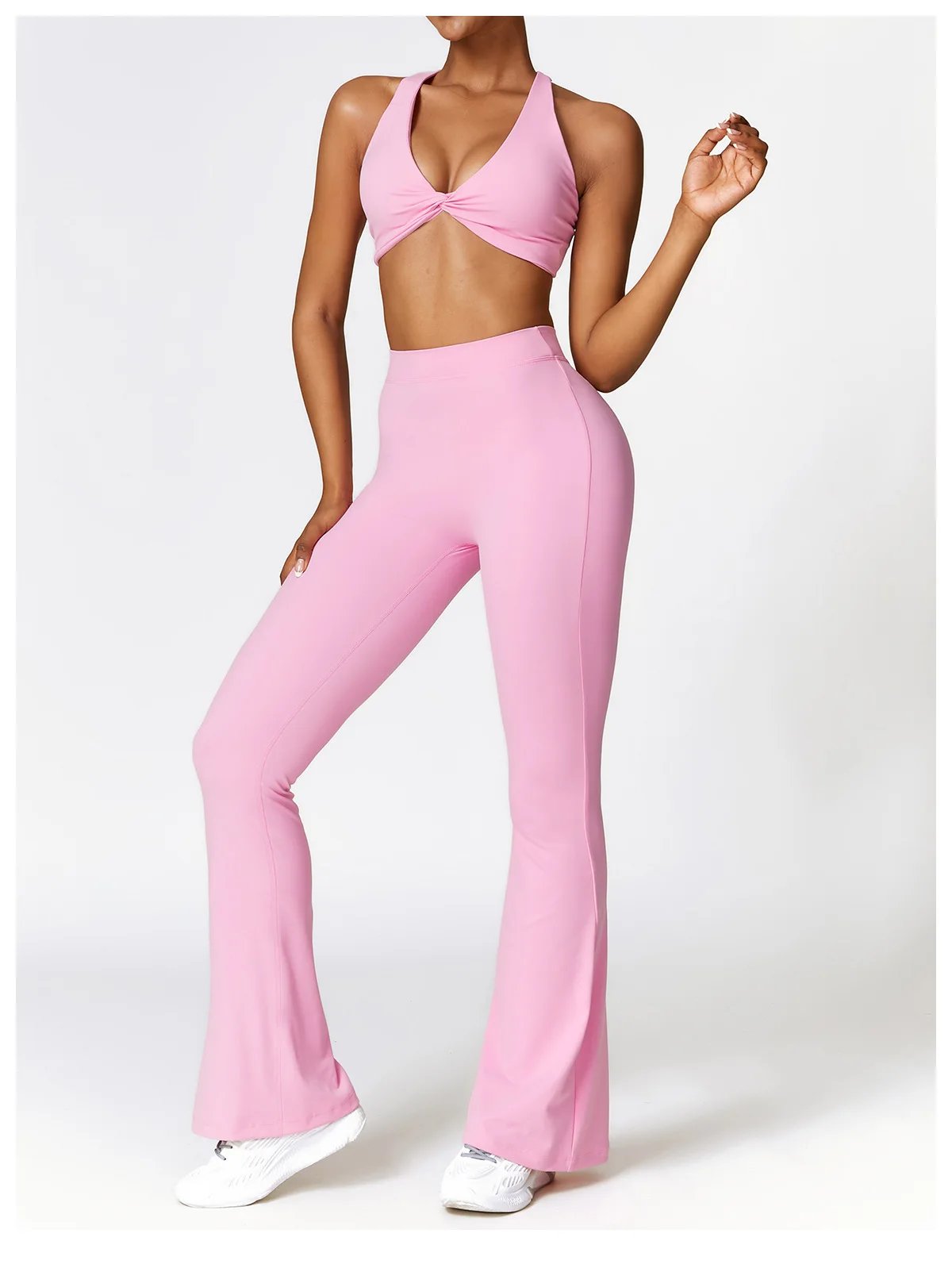 Women Flare Pants Sport Seamless Leggings High Waist Yoga Leggings Gym Workout Fitness Quick Dry Push Up Yoga Pants Female Tight