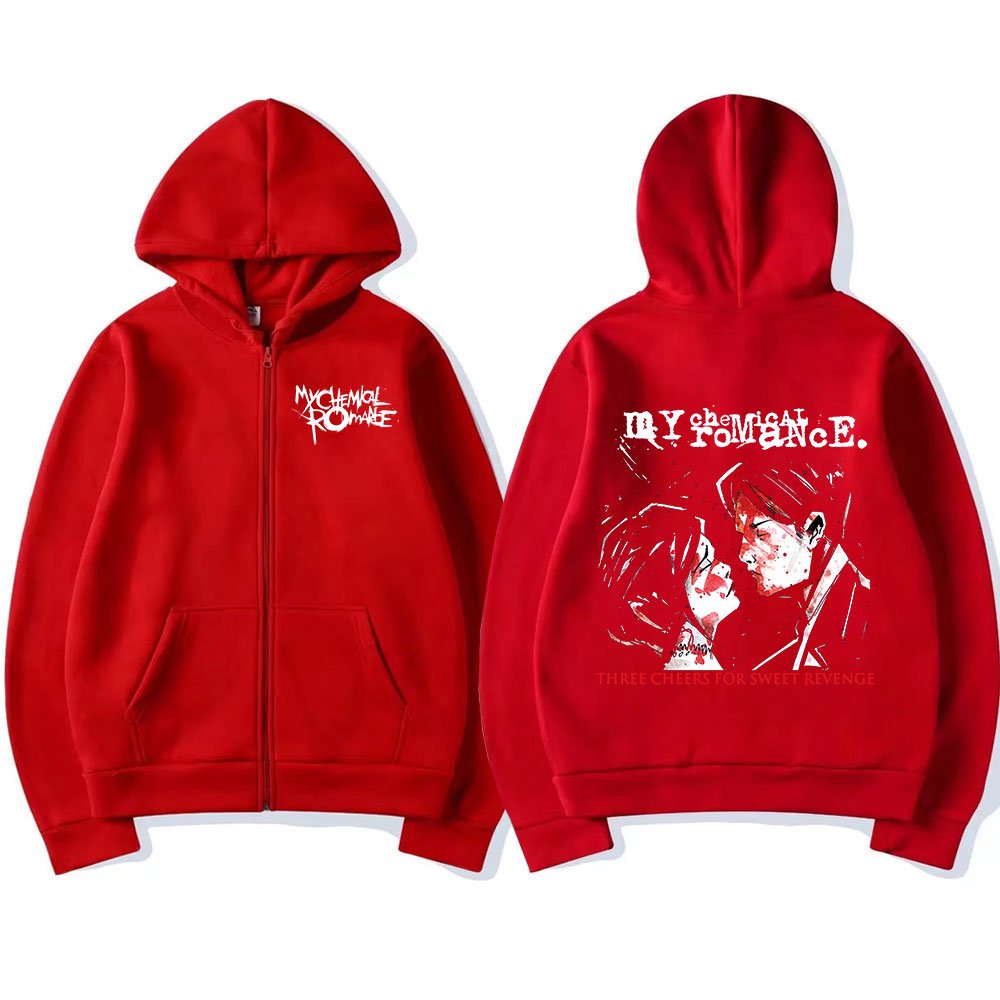 Rock Band My Chemical Romance Mcr Dead Zipper Hoodie Black Parade Punk Emo Zip Up Sweatshirt Men Fashion Vintage Hip Hop Hoodies