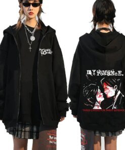 Rock Band My Chemical Romance Mcr Dead Zipper Hoodie Black Parade Punk Emo Zip Up Sweatshirt Men Fashion Vintage Hip Hop Hoodies