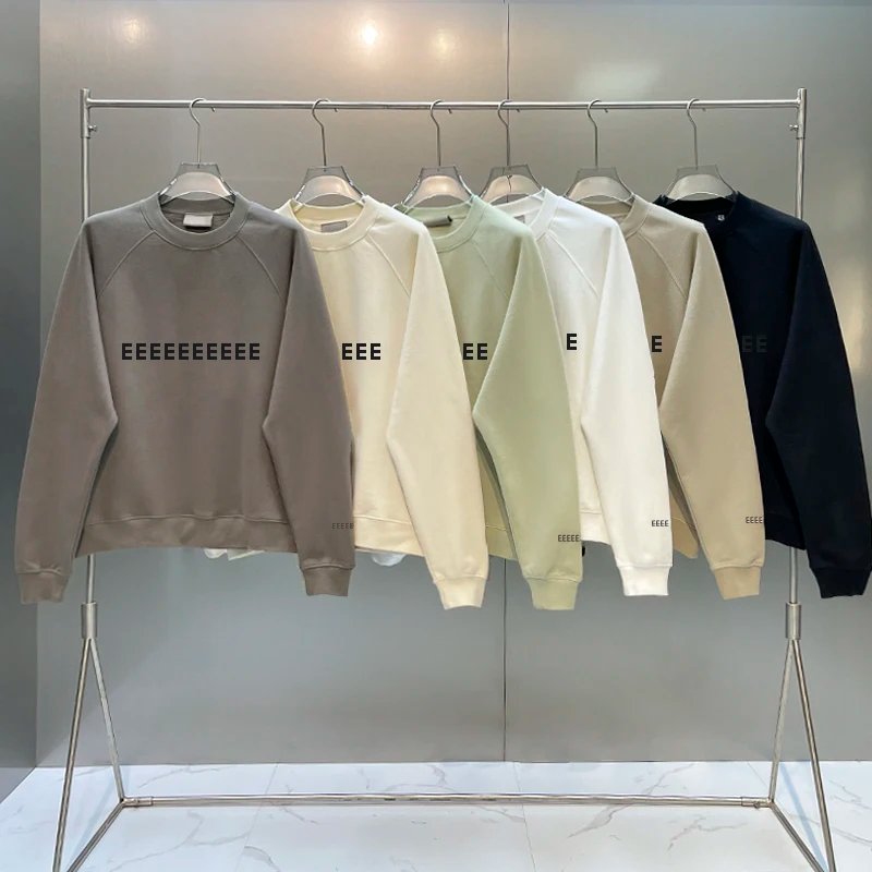 Luxury Design Men's Sweatshirts Chest Silicone Letter Logo Sweaters Fashion Brand High Street Couple Reflective Sleeve Hoodies