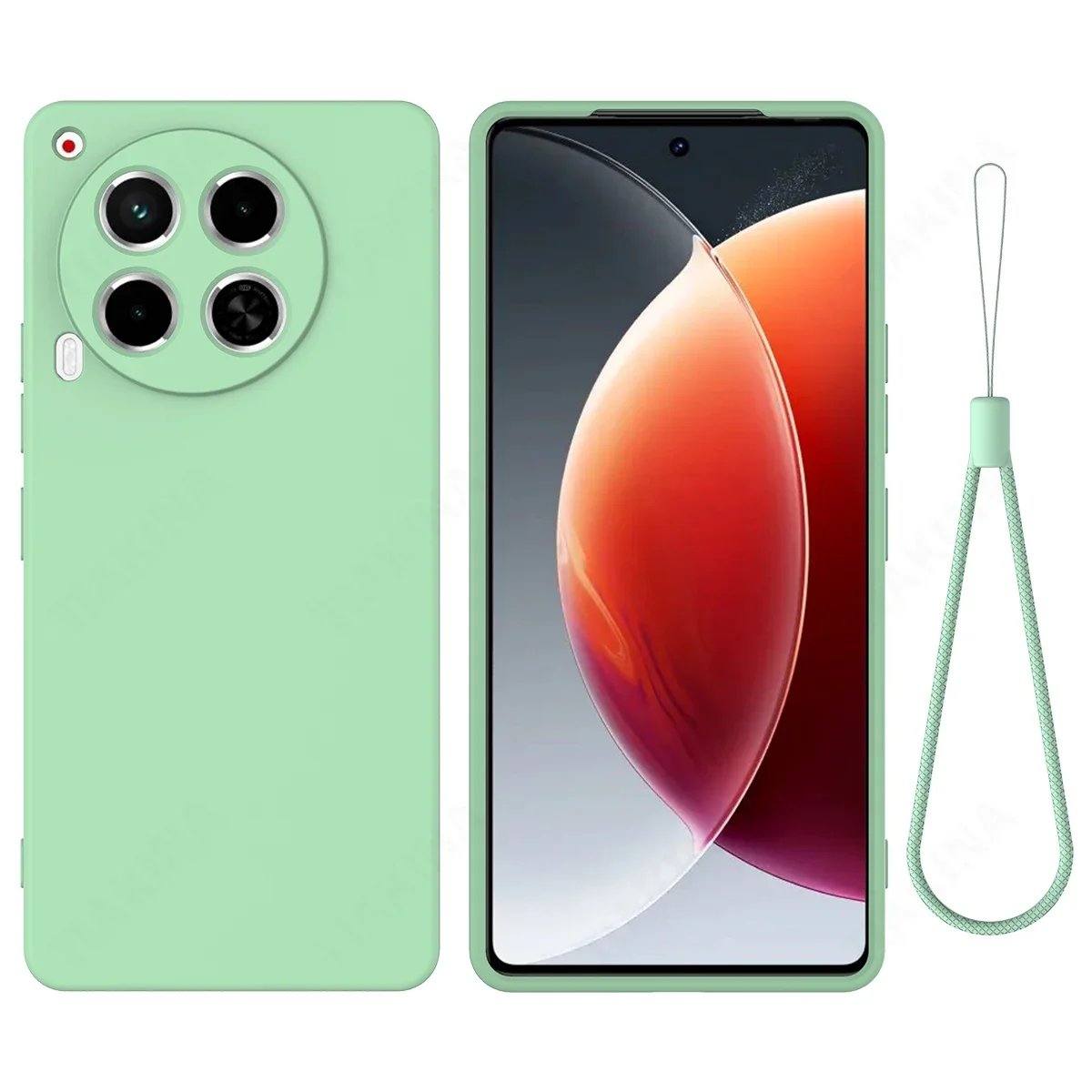 Protective Funda for Tecno Camon 30 4G Case for Tecno Camon 30 5G Soft Liquid Silicone Case Anti-knock Shockproof Cover + Strap Protective Funda for Tecno Camon 30 4G Case for Tecno Camon 30 5G Soft Liquid Silicone Case Anti-knock Shockproof Cover + Strap