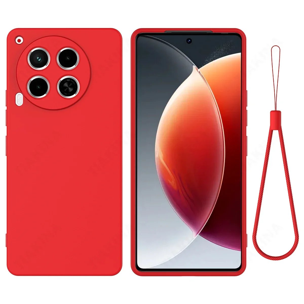 Protective Funda for Tecno Camon 30 4G Case for Tecno Camon 30 5G Soft Liquid Silicone Case Anti-knock Shockproof Cover + Strap Protective Funda for Tecno Camon 30 4G Case for Tecno Camon 30 5G Soft Liquid Silicone Case Anti-knock Shockproof Cover + Strap