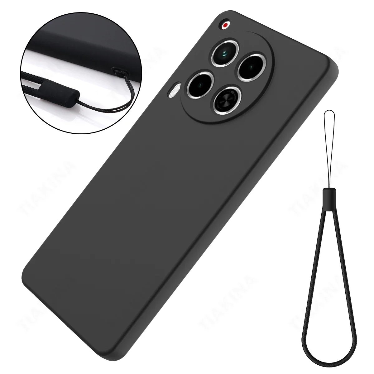 Protective Funda for Tecno Camon 30 4G Case for Tecno Camon 30 5G Soft Liquid Silicone Case Anti-knock Shockproof Cover + Strap Protective Funda for Tecno Camon 30 4G Case for Tecno Camon 30 5G Soft Liquid Silicone Case Anti-knock Shockproof Cover + Strap
