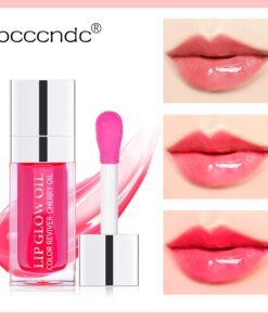 6ml Crystal Jelly Moisturizing Lip Oil Plumping Safety Lip Gloss Makeup Sexy Plump Hydrating Lip Glow Oil Tinted Lip Plumper