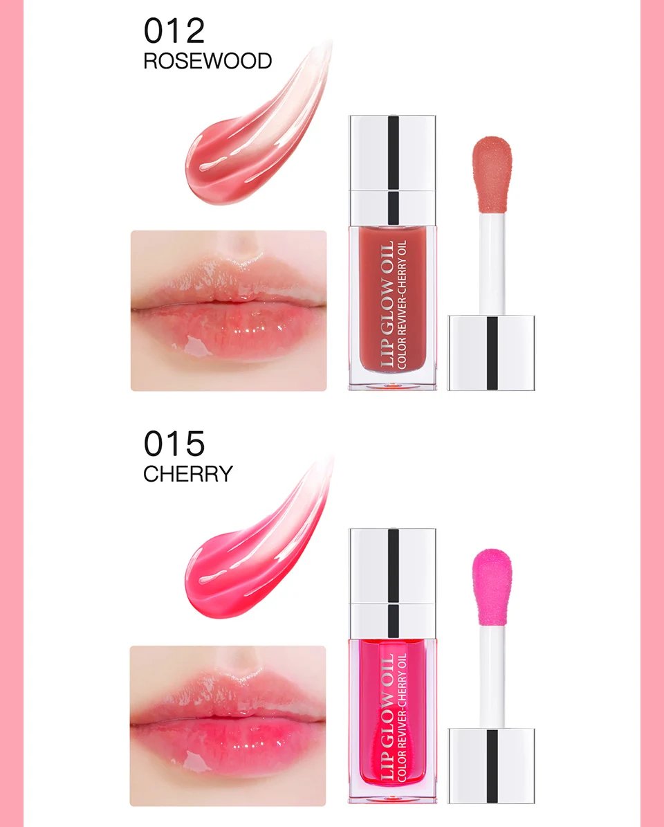 6ml Crystal Jelly Moisturizing Lip Oil Plumping Safety Lip Gloss Makeup Sexy Plump Hydrating Lip Glow Oil Tinted Lip Plumper