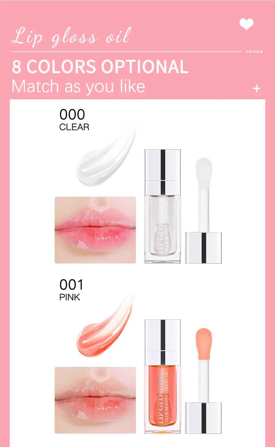 6ml Crystal Jelly Moisturizing Lip Oil Plumping Safety Lip Gloss Makeup Sexy Plump Hydrating Lip Glow Oil Tinted Lip Plumper