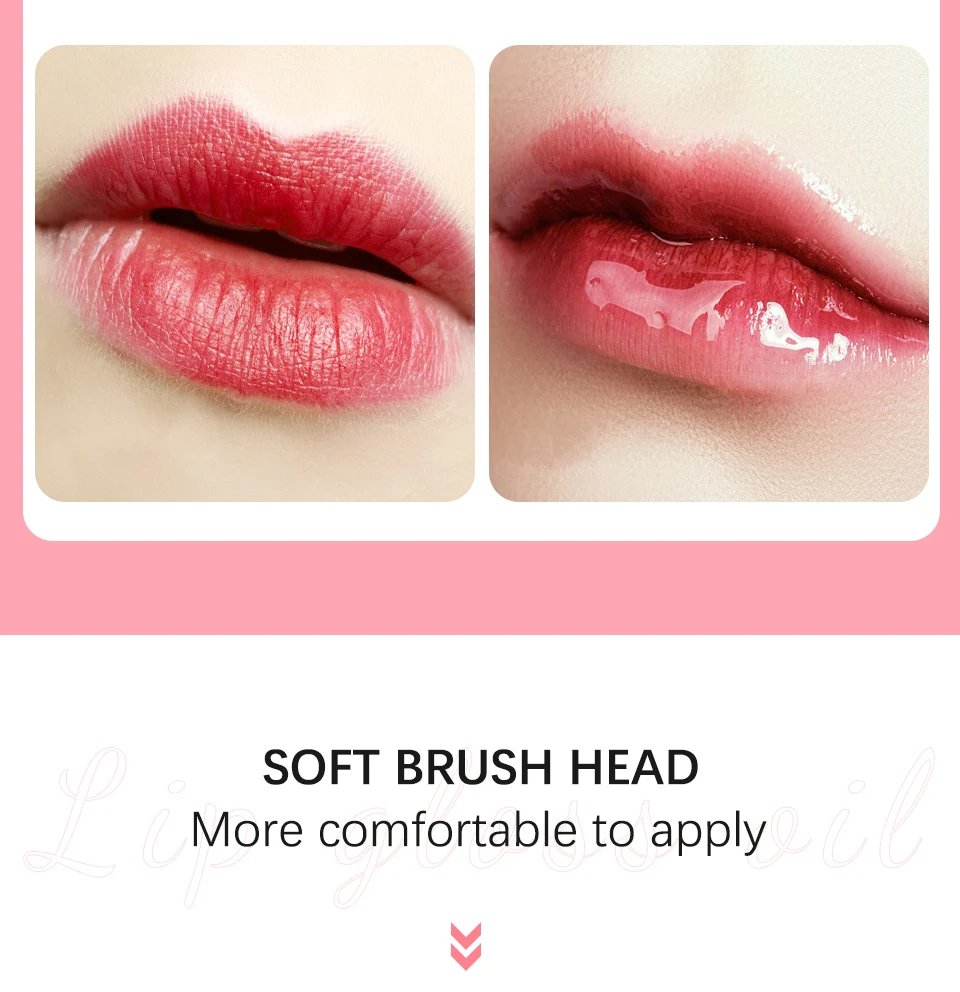 6ml Crystal Jelly Moisturizing Lip Oil Plumping Safety Lip Gloss Makeup Sexy Plump Hydrating Lip Glow Oil Tinted Lip Plumper