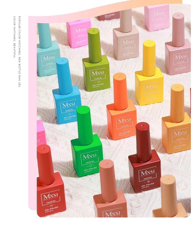 Mxsi 15ml Gel Nail Polish Neon Brown Royal Blue Red Green Pastal Nude Nail Art Varnish Gel Lacquer Top Coat UV Gel Nail Not Set Mxsi 15ml Gel Nail Polish Neon Brown Royal Blue Red Green Pastal Nude Nail Art Varnish Gel Lacquer Top Coat UV Gel Nail Not Set