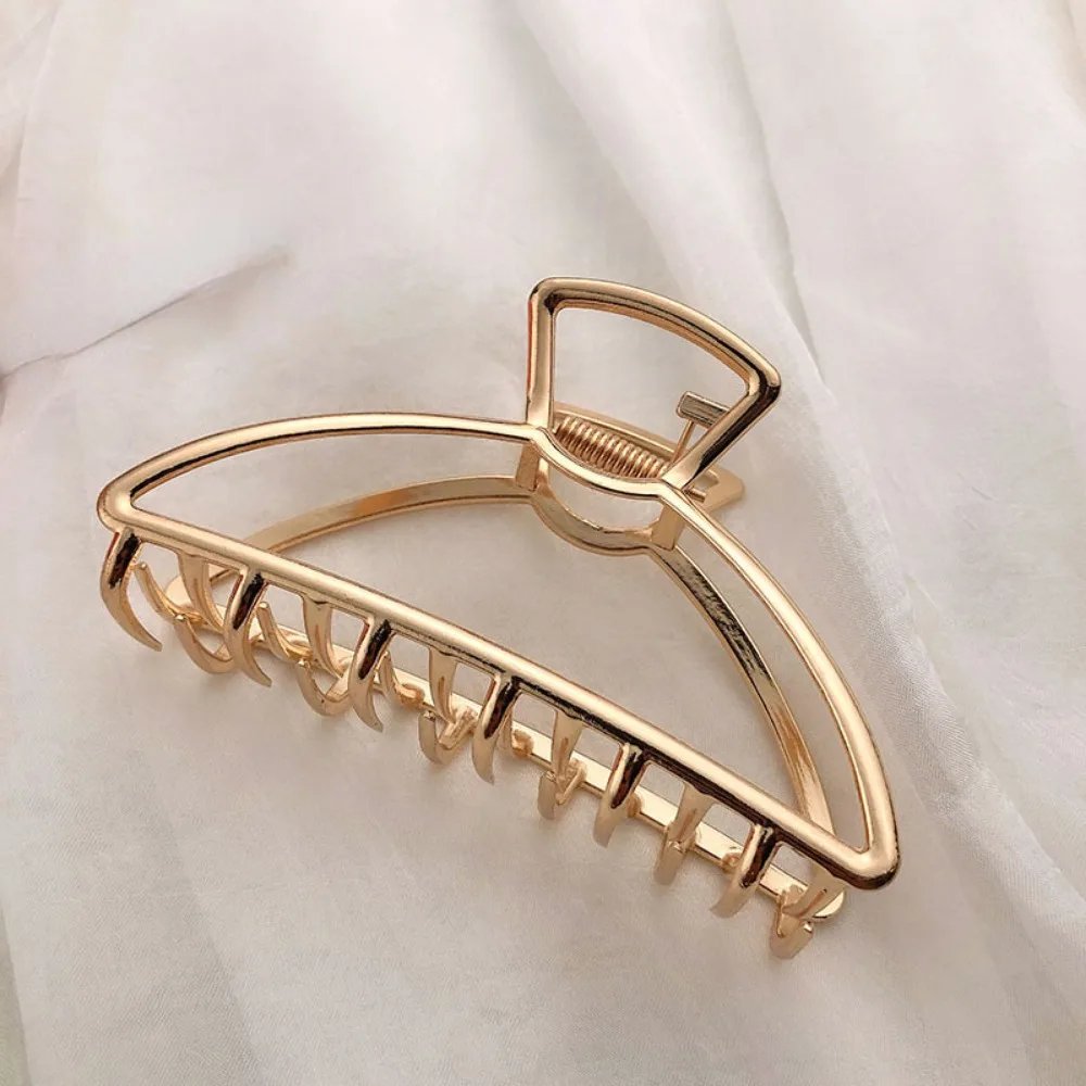 Gold Color Hollow Geometric Hair Clips Metal Hair Claw Cross Hairclip Headband Hairpin Hair Crab Women Hair Fashion Accessories Gold Color Hollow Geometric Hair Clips Metal Hair Claw Cross Hairclip Headband Hairpin Hair Crab Women Hair Fashion Accessories