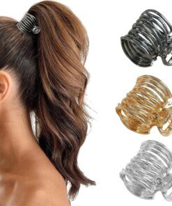 Fashion Gold Color Hollow Geometric Hair Clips Metal Hair Claw Cross Hairclip Headband Hairpin Hair Crab Women Hair Accessories