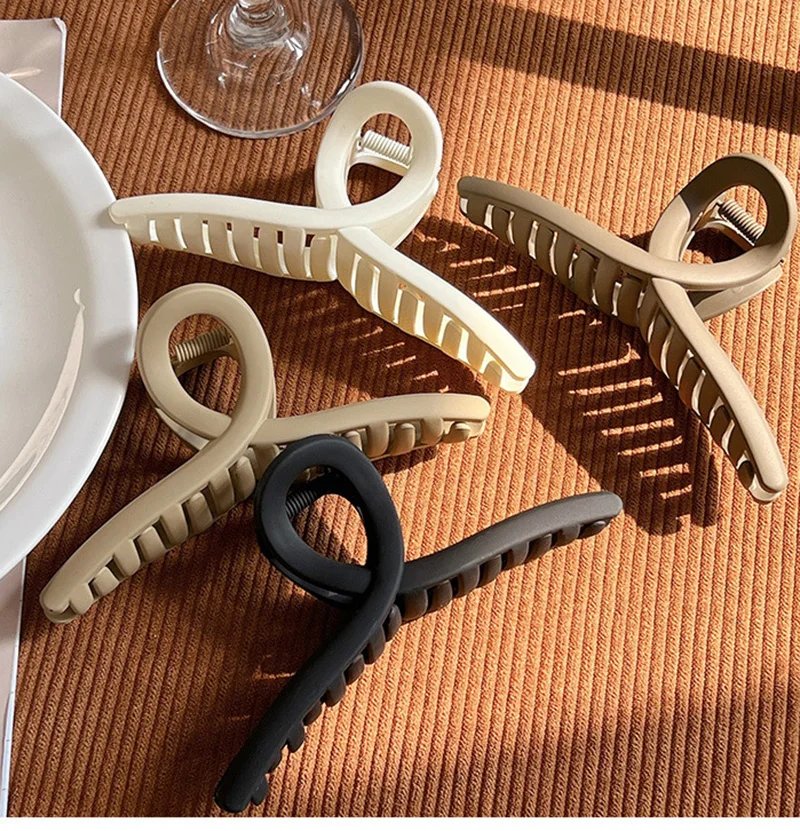 Large Women Hair Clip Cross Matte Hairpin Fashion French Elegant Hairgrips Large Hair Claw Clips Girls Korean Hair Accessories Large Women Hair Clip Cross Matte Hairpin Fashion French Elegant Hairgrips Large Hair Claw Clips Girls Korean Hair Accessories