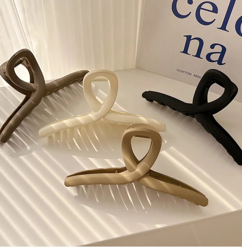 Large Women Hair Clip Cross Matte Hairpin Fashion French Elegant Hairgrips Large Hair Claw Clips Girls Korean Hair Accessories Large Women Hair Clip Cross Matte Hairpin Fashion French Elegant Hairgrips Large Hair Claw Clips Girls Korean Hair Accessories