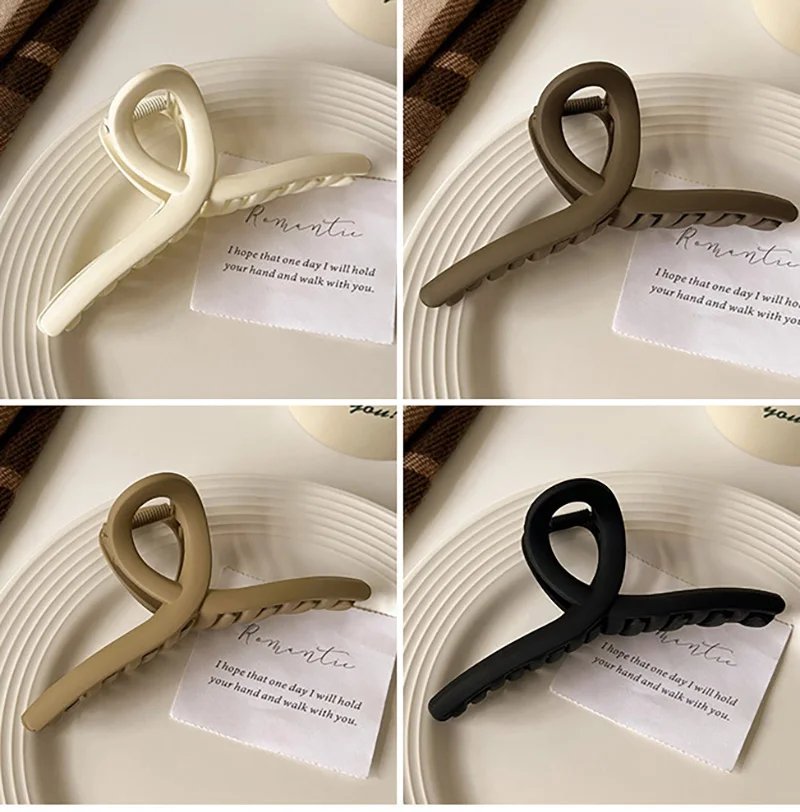 Large Women Hair Clip Cross Matte Hairpin Fashion French Elegant Hairgrips Large Hair Claw Clips Girls Korean Hair Accessories Large Women Hair Clip Cross Matte Hairpin Fashion French Elegant Hairgrips Large Hair Claw Clips Girls Korean Hair Accessories