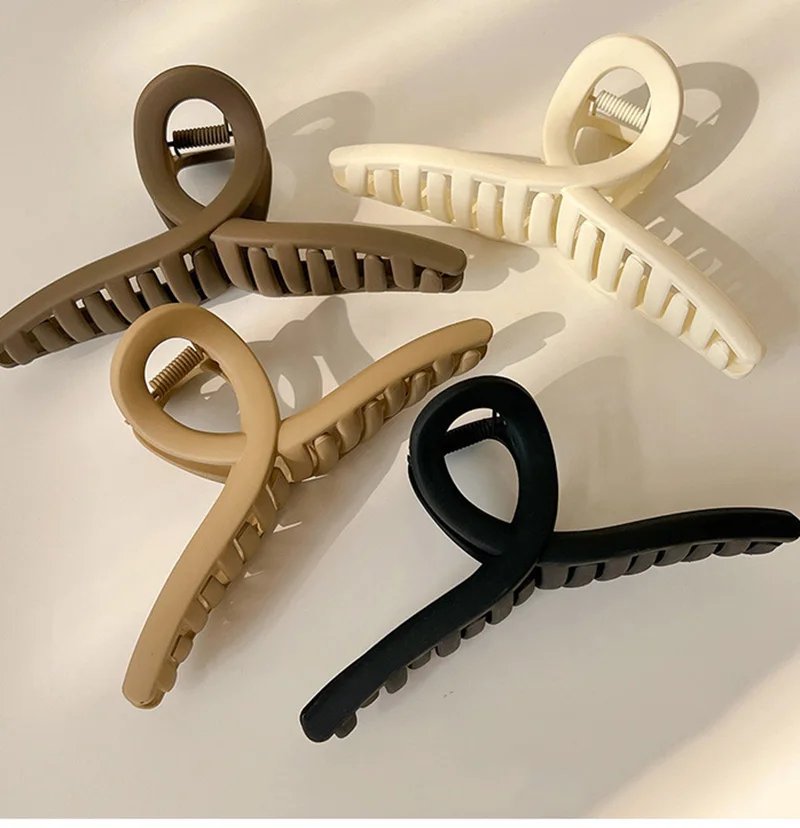 Large Women Hair Clip Cross Matte Hairpin Fashion French Elegant Hairgrips Large Hair Claw Clips Girls Korean Hair Accessories Large Women Hair Clip Cross Matte Hairpin Fashion French Elegant Hairgrips Large Hair Claw Clips Girls Korean Hair Accessories