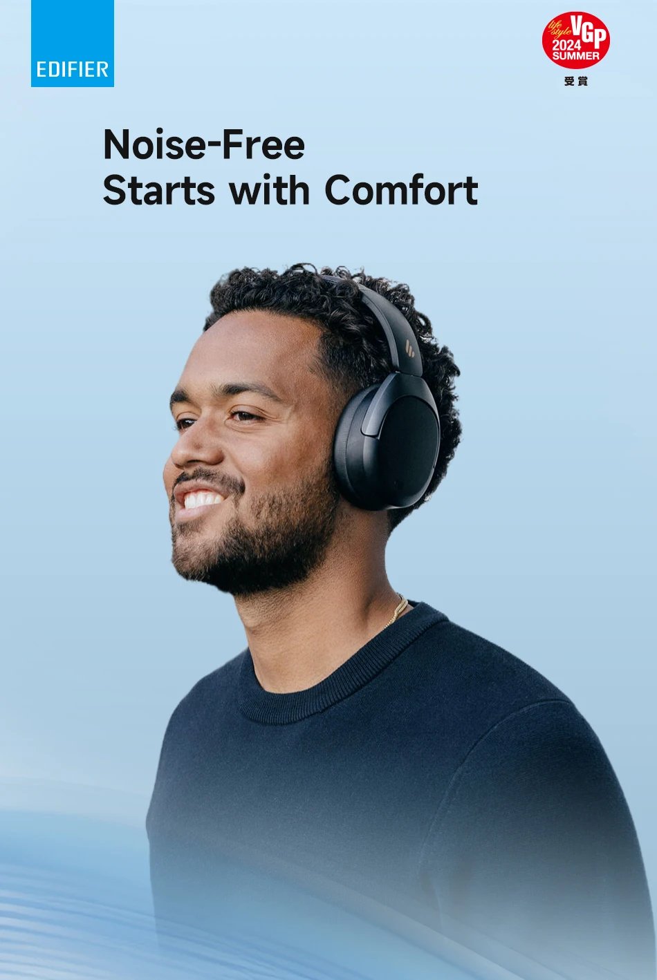 Edifier W830NB Wireless Headphones Bluetooth 5.4 Active Noise Cancelling Hi-Res Over-Ear Headset LDAC Foldable -45dB ANC 94H Edifier W830NB Wireless Headphones Bluetooth 5.4 Active Noise Cancelling Hi-Res Over-Ear Headset LDAC Foldable -45dB ANC 94H