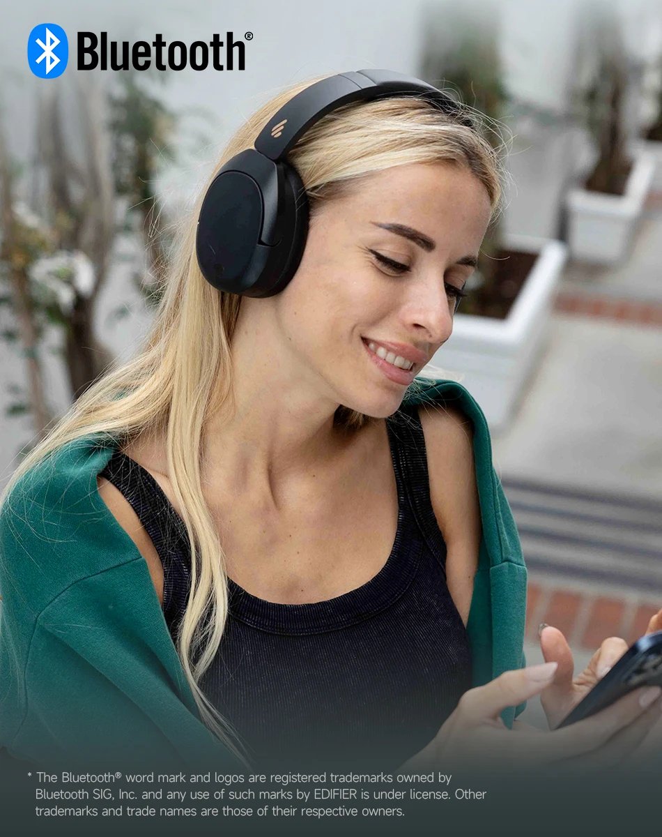 Edifier W830NB Wireless Headphones Bluetooth 5.4 Active Noise Cancelling Hi-Res Over-Ear Headset LDAC Foldable -45dB ANC 94H Edifier W830NB Wireless Headphones Bluetooth 5.4 Active Noise Cancelling Hi-Res Over-Ear Headset LDAC Foldable -45dB ANC 94H