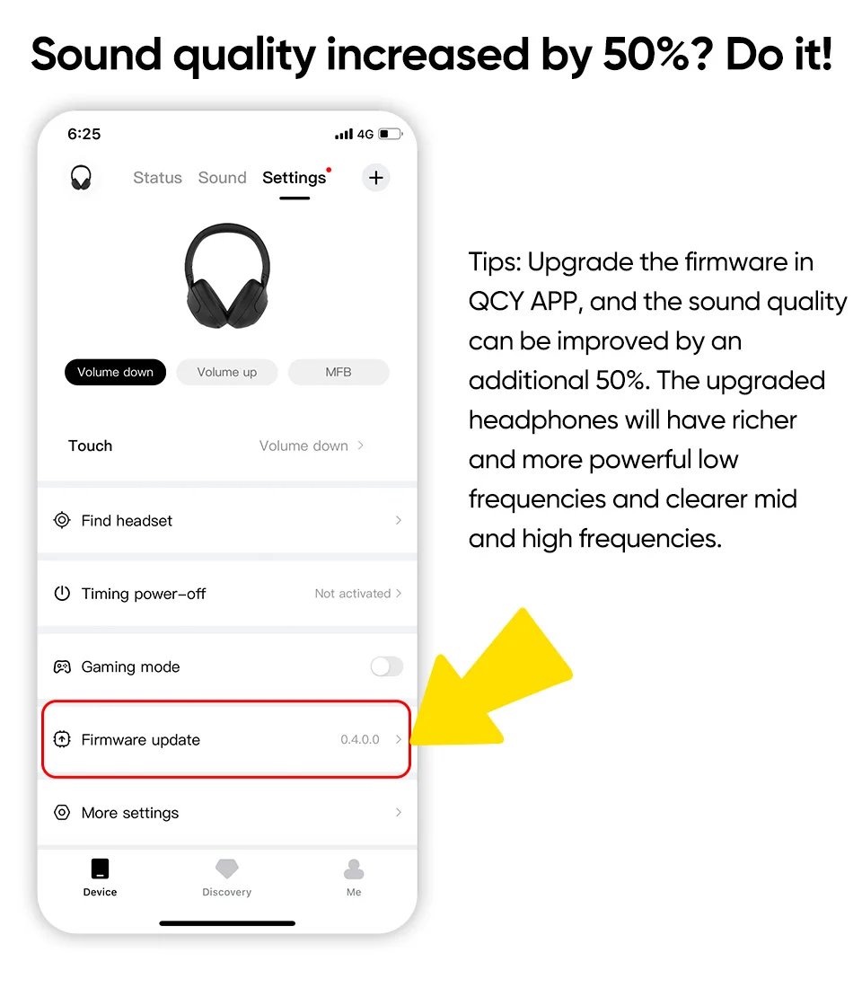QCY H3 ANC Wireless Headphones Bluetooth 5.4 Hi-Res Audio Over Ear Headset 43dB Hybrid Active Noise Cancellation Earphones 60H QCY H3 ANC Wireless Headphones Bluetooth 5.4 Hi-Res Audio Over Ear Headset 43dB Hybrid Active Noise Cancellation Earphones 60H