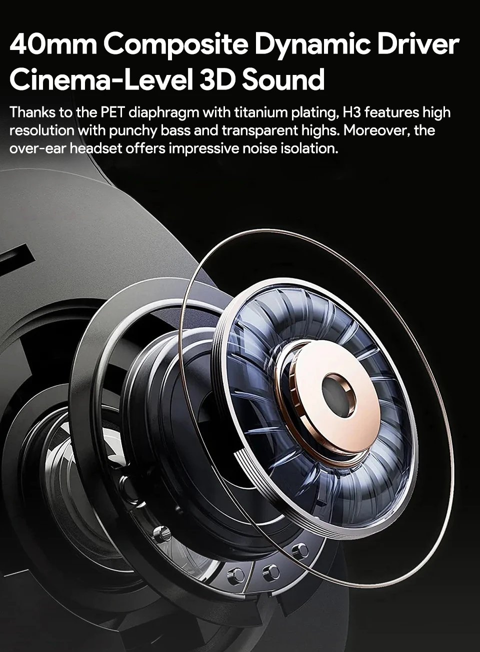 QCY H3 ANC Wireless Headphones Bluetooth 5.4 Hi-Res Audio Over Ear Headset 43dB Hybrid Active Noise Cancellation Earphones 60H QCY H3 ANC Wireless Headphones Bluetooth 5.4 Hi-Res Audio Over Ear Headset 43dB Hybrid Active Noise Cancellation Earphones 60H