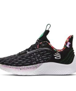 SESAME STREET/xUnder Armour Curry 9 Curry Flow 9 "Count it" shock-absorbing low top basketball shoes men's shoes black color