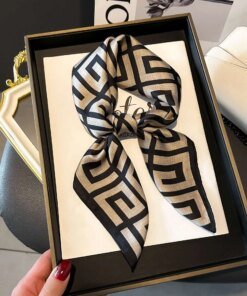 Fashion Luxury Brand 70cm Silk Square Scarf Women Satin Neck Tie Female Hair Bandana Headkerchief Shawl Wrap Hijab Echarpe