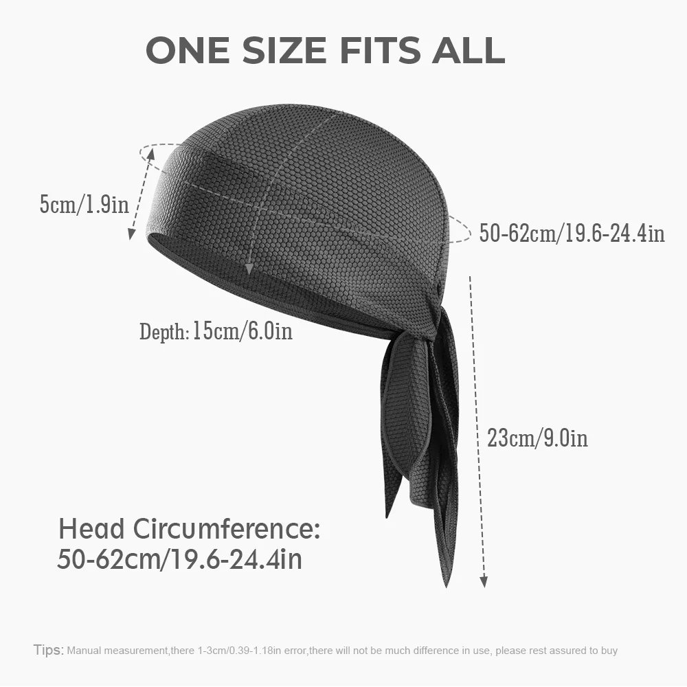 Durag Du-Rag Headwear Head Wrap Skull Cap Doo Do Rag Bandana Sports Beanies Hat Women Men Headscarf Cycling Pirate Caps Summer
