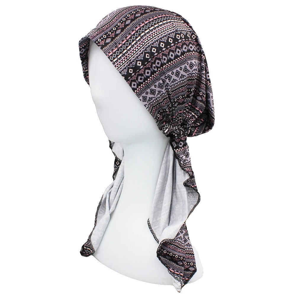 Chemo Skullies Beanie Girl Traditional Design Bandanas Women Turban Head Wrap For Hair Loss Cap Headwear Lady Rural Female HT229 Chemo Skullies Beanie Girl Traditional Design Bandanas Women Turban Head Wrap For Hair Loss Cap Headwear Lady Rural Female HT229